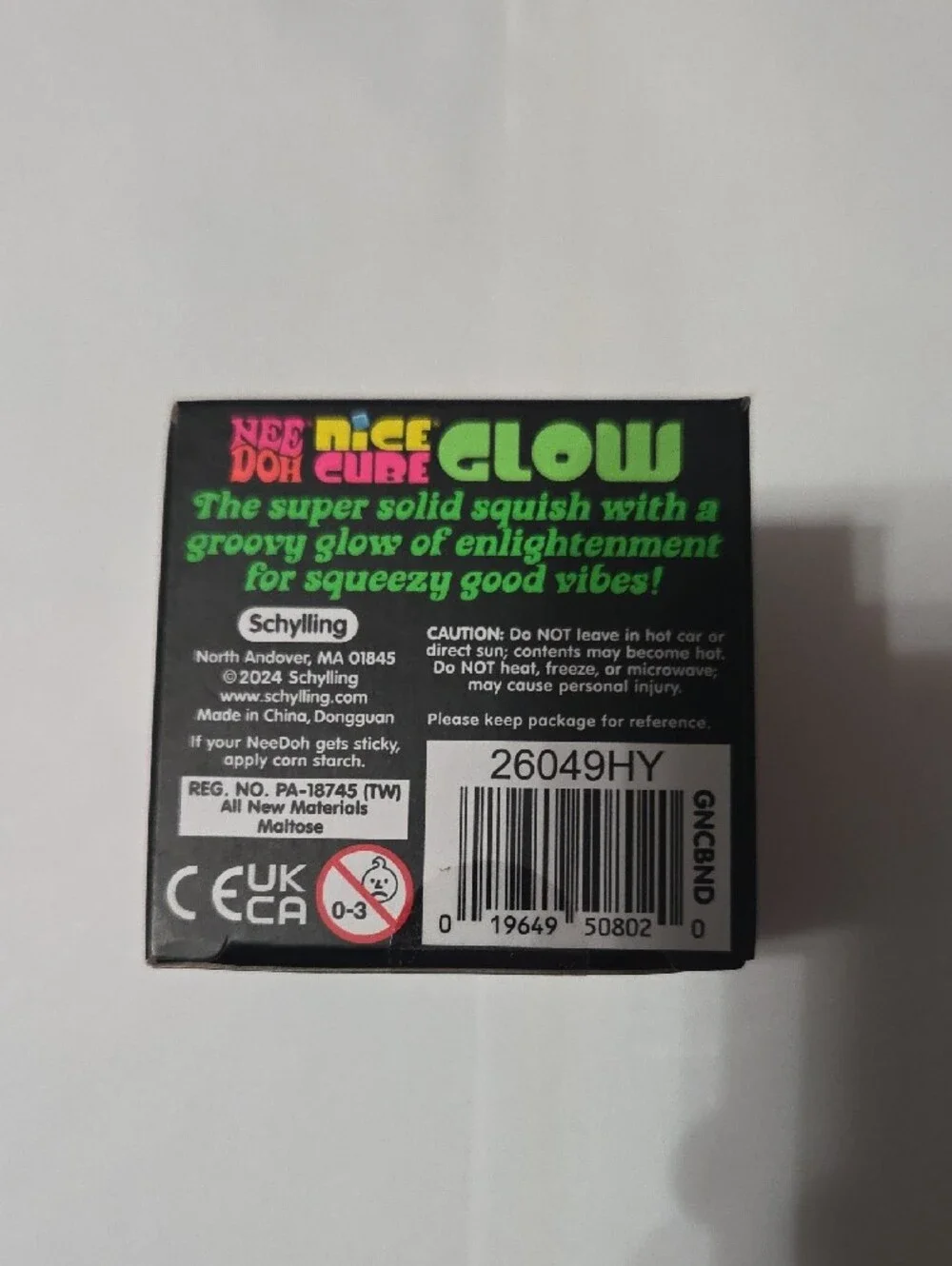 Nice Cube Glow Super Solid Squish - Orange